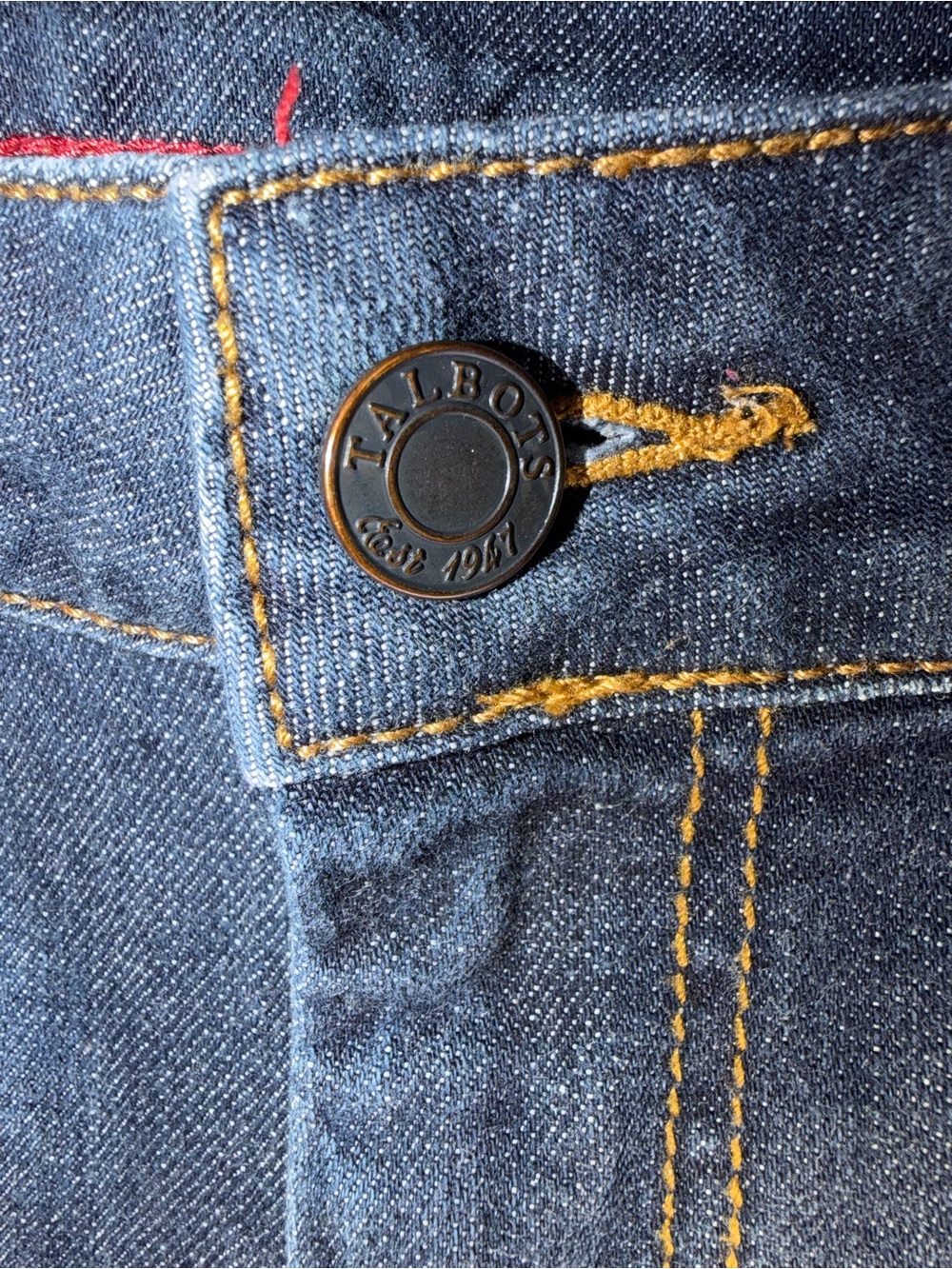 Talbots Signature Women's Straight Leg Dark Blue Jeans 8p/29 like new - Picture 2 of 8